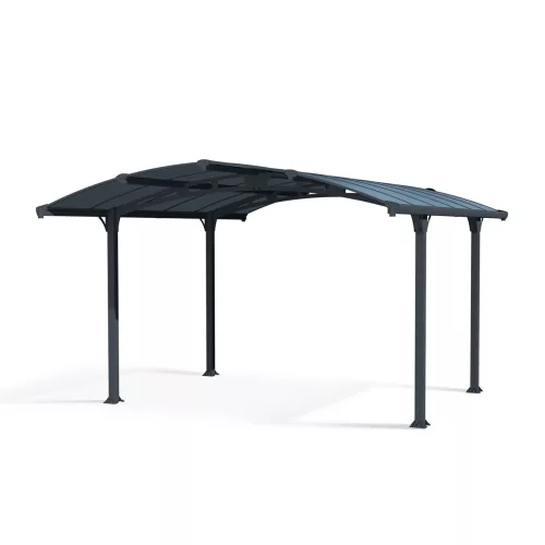 Palram Canopia Arcadia 4300 fedett kocsibeálló 4,30x3,59 m, 15,4 m², egy autóhoz, antracit