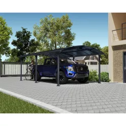   Palram Canopia Arcadia 6400 fedett kocsibeálló 6,44x3,59 m, 23,1 m², antracit alumínium