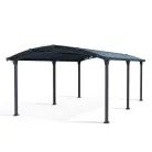 Palram Canopia Arcadia 6400 fedett kocsibeálló 6,44x3,59 m, 23,1 m², antracit alumínium