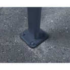 Palram Canopia Capri 3000 pergola teraszfedő 3x3 m, antracit, szürke polikarbonát tetővel