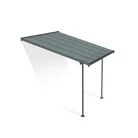 Palram Canopia Capri 3000 pergola teraszfedő 3x3 m, antracit, szürke polikarbonát tetővel
