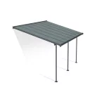 Palram Canopia Capri 4200 pergola teraszfedő 3x4,25 m, antracit, szürke polikarbonát tetővel