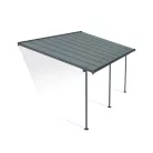 Palram Canopia Capri 5400 pergola teraszfedő 3x5,46 m, antracit, szürke polikarbonát tetővel