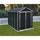 Palram Canopia Skylight 6x10 kerti tároló antracit, polikarbonát, 10,6 m³, padlóval