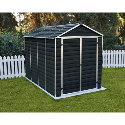 Palram Canopia Skylight 6x10 kerti tároló antracit, polikarbonát, 10,6 m³, padlóval