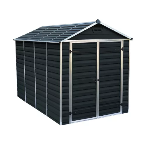 Palram Canopia Skylight 6x10 kerti tároló antracit, polikarbonát, 10,6 m³, padlóval