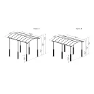 Palram Canopia Arcadia Alpine Kit magasító láb 2 db – lakóautóhoz, 352 cm állómagasságig