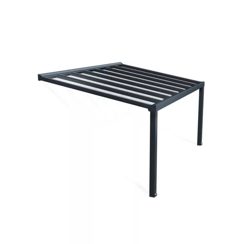 Palram Canopia Stockholm 3,4x5,2 m teraszfedő pergola, antracit, kristálytiszta polikarbonát