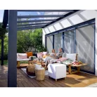 Palram Canopia Stockholm 3,4x5,2 m teraszfedő pergola, antracit, kristálytiszta polikarbonát