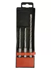 MTX 3db-os SDS-plus fúrófej szett 5-6-8mm