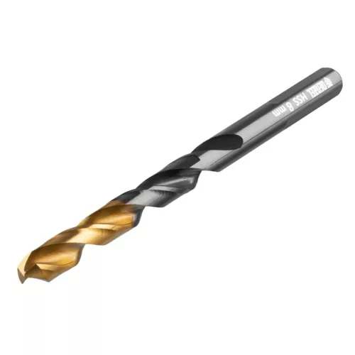 DENZEL 1-10 mm, fém fúrószár készlet HSS-Tin, Golden Tip, 19 db tároló dobozban