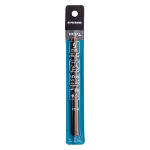 GROSS Professional 9x 125 mm HSS-Co fém fúrószár