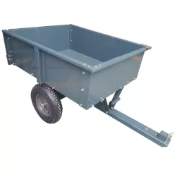 BLUEBIRD Billenős fém utánfutó fűnyíró traktorokhoz