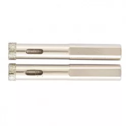   MTX 2db 6x67mm galvanizált gyémánt körkivágó, üveg/kerámia