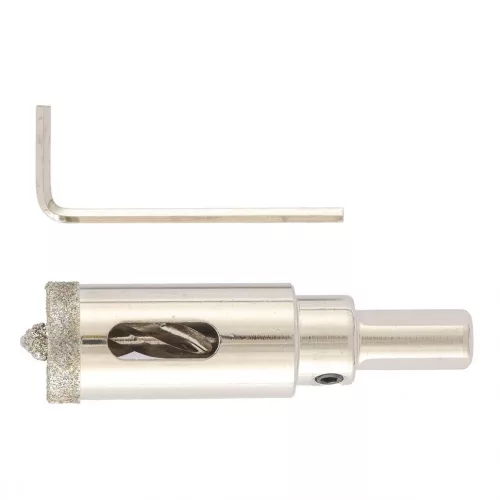 MTX 18x67mm galvanizált gyémánt körkivágó, üveg/kerámia