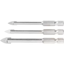 MTX 5-6-8mm csempe fúrófej szett fúrófej hatlapfejű