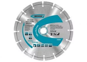 GROSS 115xM14 professional szegmentált gyémánt vágó penge