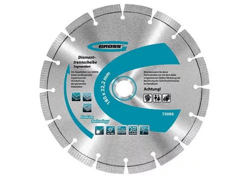 GROSS 125xM14x2mm professional szegmentált gyémánt betonvágó penge