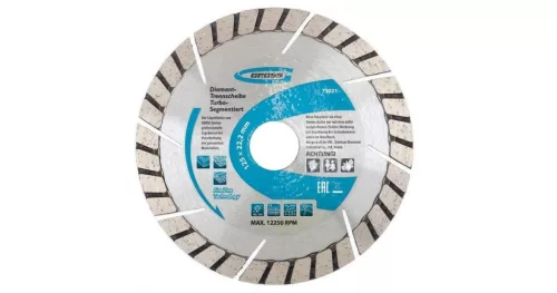 GROSS 125xM14 professional turbo-szegmentált gyémánt beton vágótárcsa