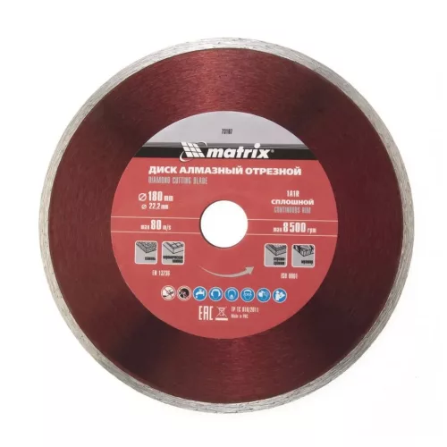 MTX 180xM14 professional folyamatos nedves gyémántvágó tárcsa