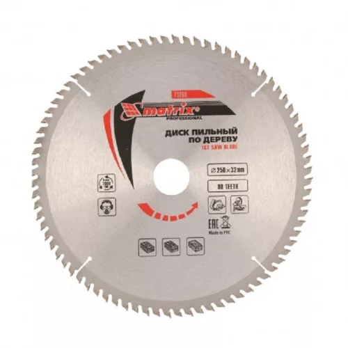 MTX 250x32 80T T.C.T. professional körfűrészlap
