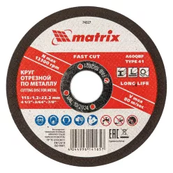 MTX 115 x 1.2 x 22.2mm vágókorong fémhez 10db