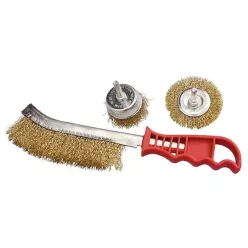 MTX drótkorong készlet kefekorong+kehyel+ késkefe réz