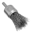 DENZEL 3db-os INOX drótkorong készlet fúróba, kreppelt, kefekorong+csésze+lapos 0,3mm szál