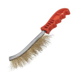 MTX 0,3mm sárgaréz drótkefe műanyag nyéllel