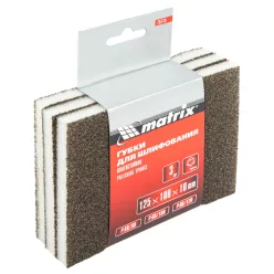 MTX befejező csiszoló szivacs 125x70x25mm, puha, 3db