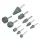 DENZEL 10 db-os csiszolófej készlet (PShM) fúrógéphez, szár 6mm