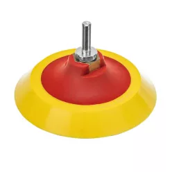   MTX 125mm tépőzáras csiszolópárna tengellyel fúrógéphez/ sarokcsiszolóhoz