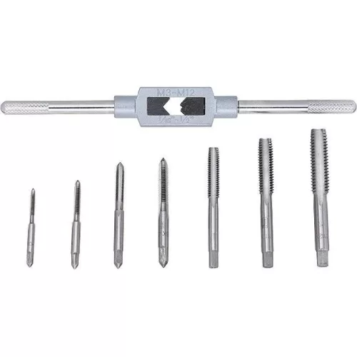 SIBRTEH 8db kézi menetfúró készlet M3-M12