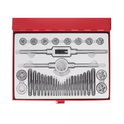 MTX 36 részes menetvágó/ menetfúró készlet М3 – М16, fém kofferben