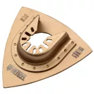 DENZEL 78 mm delta MFI/ HM keményfém csiszolófej multifunkciós rezgőgéphez, csempe/ fa/ ragasztó/ habarcs