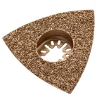 DENZEL 78 mm delta MFI/ HM keményfém csiszolófej multifunkciós rezgőgéphez, csempe/ fa/ ragasztó/ habarcs