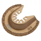 DENZEL 63 mm szegmens félkör MFI/ HM keményfém vágófej multifunkciós rezgőgéphez, csempevágás, fugaeltávolítás