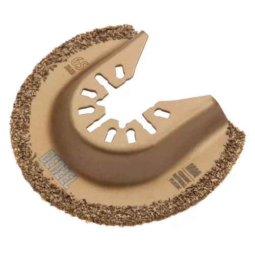 DENZEL 63 mm szegmens félkör MFI/ HM keményfém vágófej multifunkciós rezgőgéphez, csempevágás, fugaeltávolítás