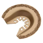 DENZEL 63 mm szegmens félkör MFI/ HM keményfém vágófej multifunkciós rezgőgéphez, csempevágás, fugaeltávolítás