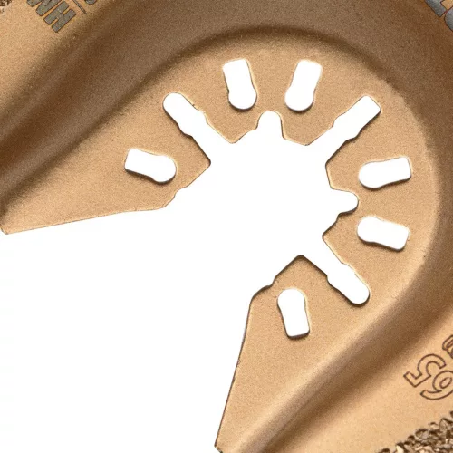 DENZEL 63 mm szegmens félkör MFI/ HM keményfém vágófej multifunkciós rezgőgéphez, csempevágás, fugaeltávolítás