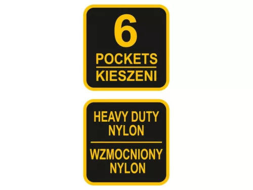 VOREL Szög és szerszámtartó övtáska 6 zsebes