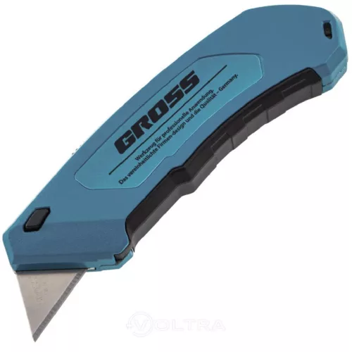 GROSS 18x130mm behúzható sniccerkés, trapézkés alumínium