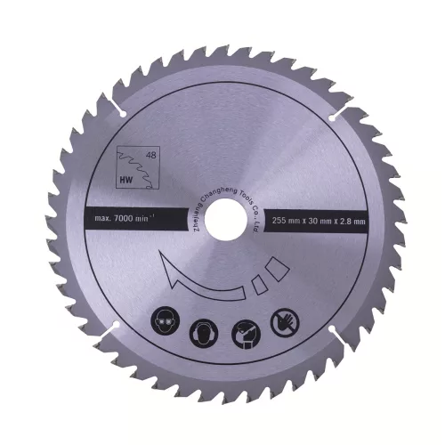 Scheppach TCT fűrészlap 255x30x2,8 mm, 48 fog fához – HS 105 és HM 254 gépekhez