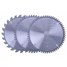Scheppach TCT fűrészlap készlet 3 db, 210x30 mm, 24/48/60 fog – HS 81 S, HS 80, HM 210 L-hez