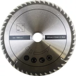   Scheppach TCT fűrészlap 250x30x2,8 mm, 48 fog fához – HS 100 S asztali körfűrészhez