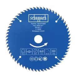   Scheppach TCT körfűrészlap 165x20x1,6 mm, 60 fog, fához – C-HCS165-X akkus körfűrészhez