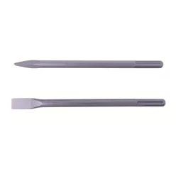   Scheppach SDS-max vésőkészlet 2 db, 18x355 mm – lapos és hegyes véső bontókalapácshoz