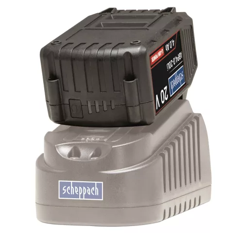 Scheppach ABP4.0-20Li akkumulátor 20 V, 4 Ah Li-Ion, HDSC technológiával, LED jelzővel