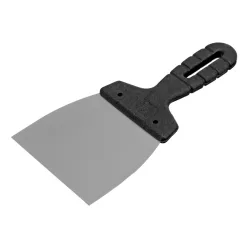 SIBRTEH 100mm spatulya rozsdamentes, műanyag nyéllel