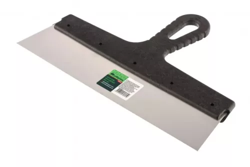 SIBRTEH 300mm spatulya rozsdamentes, műanyag nyéllel